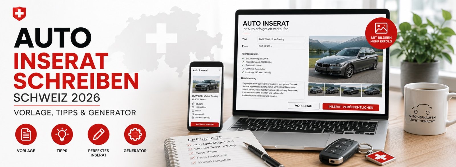 Auto Inserat schreiben – Vorlage, Tipps & Generator