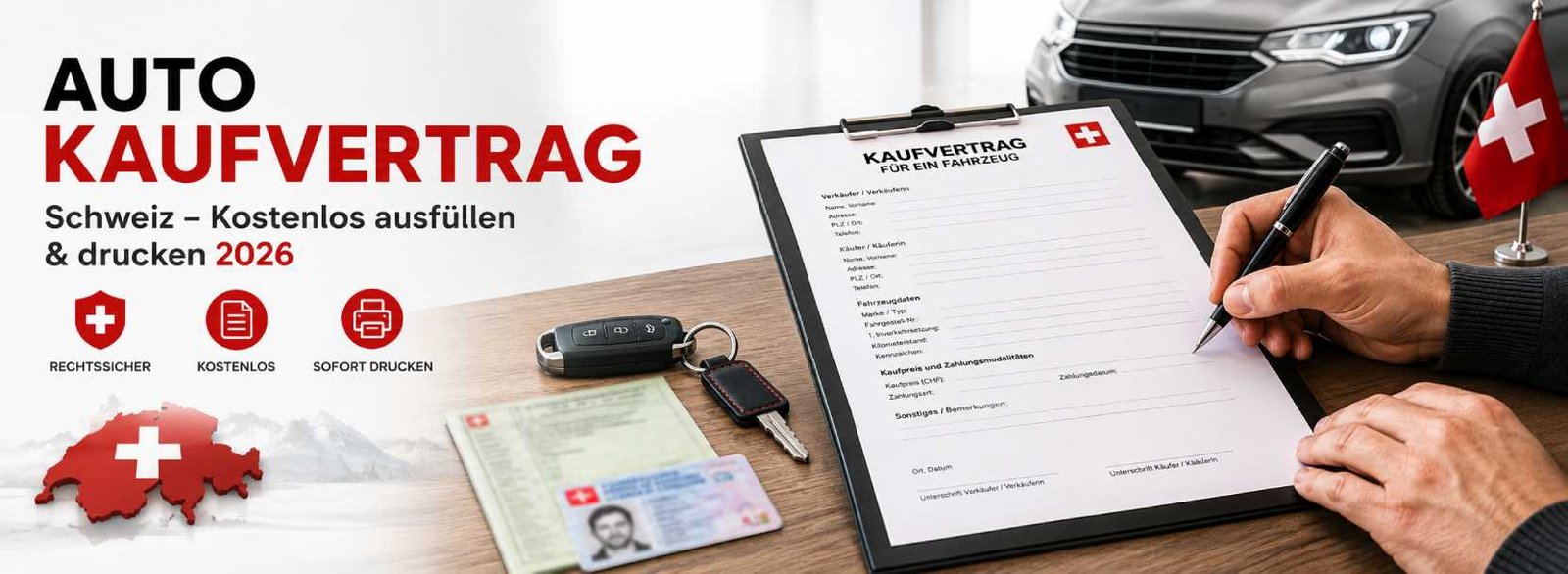 Auto Kaufvertrag Schweiz Vorlage 2026